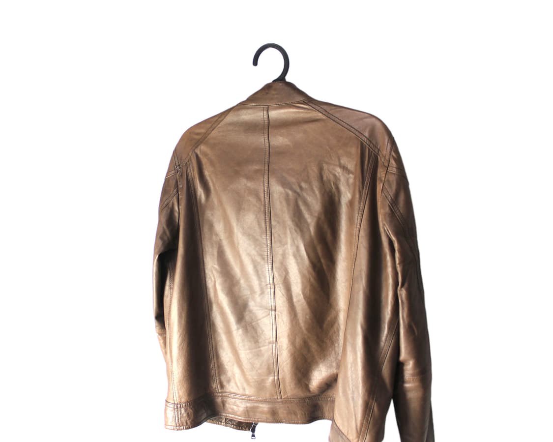 Vera Pelle Italy 베라펠레 램 스킨 싱글 레더 자켓 상품이미지8