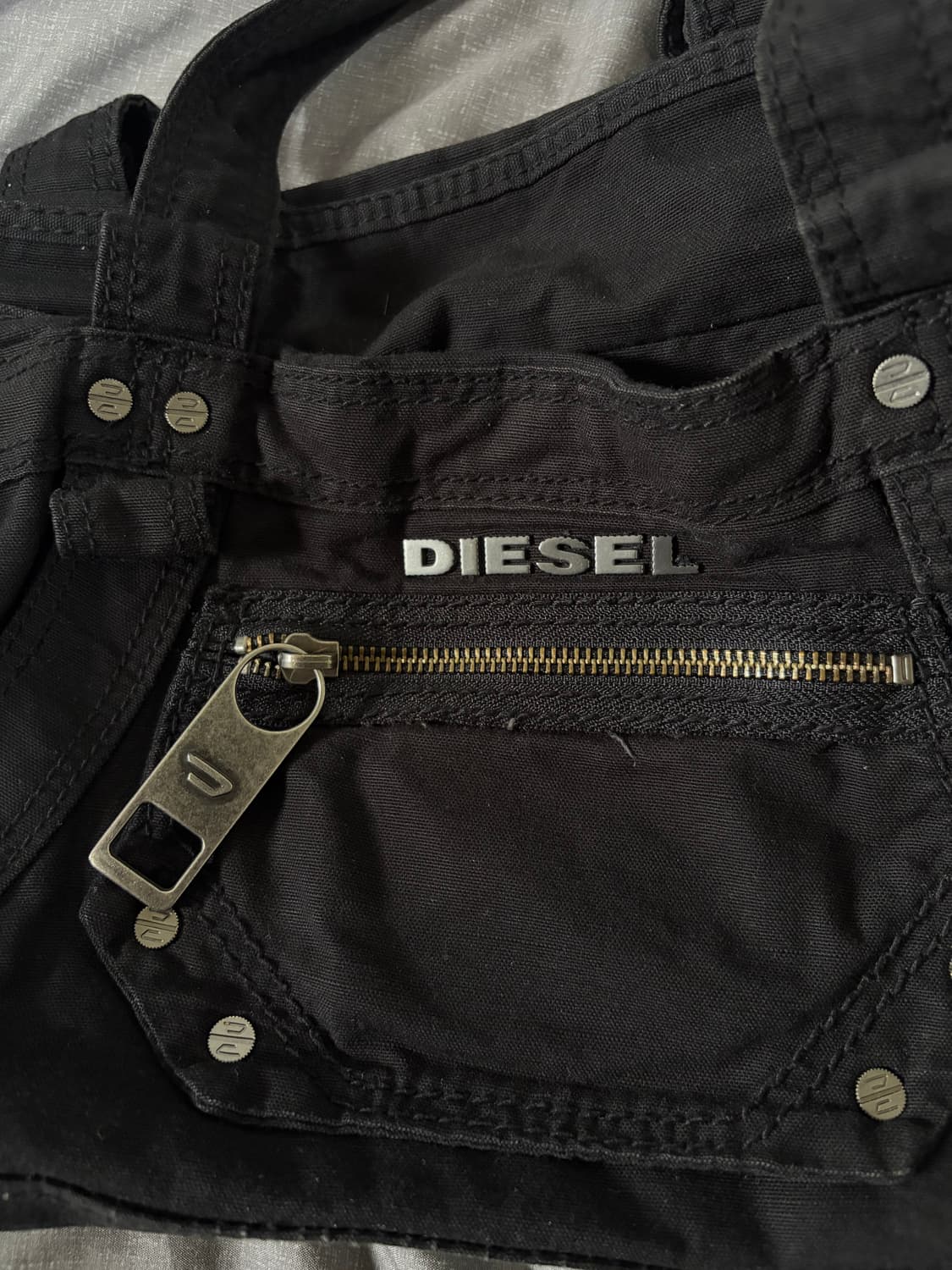 디젤 아카이브 빈티지 코튼 숄더백 상품이미지6