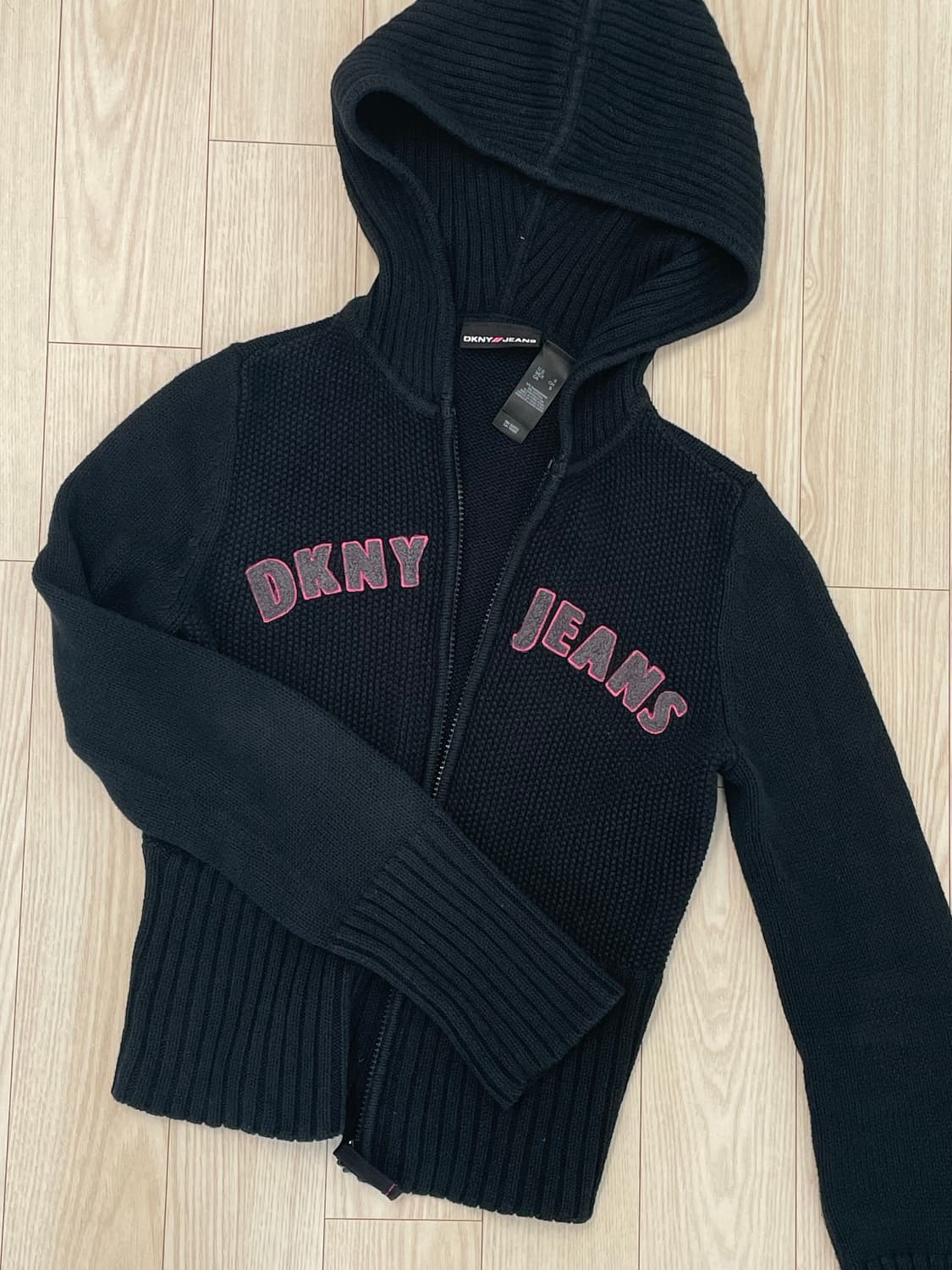 dkny jeans 하이틴 네이비 니트집업 상품이미지1