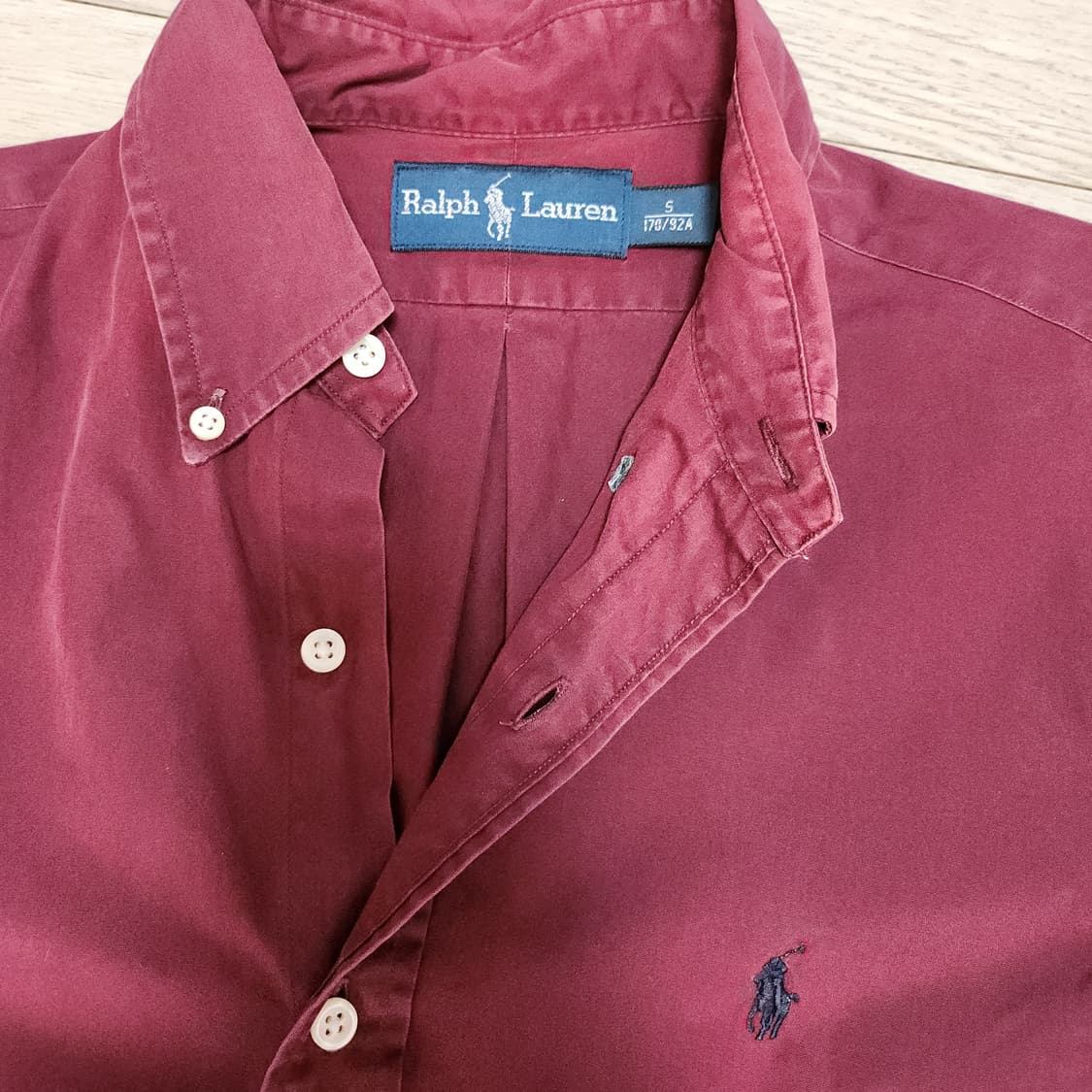 폴로 버건디 셔츠 상품이미지4