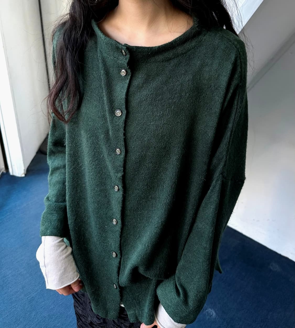 2way design brushed fabric knit P/O 상품이미지2