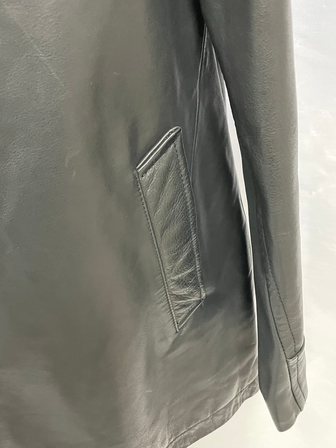 [D.O Archives] 90s 올드갭 레더 카코트 블랙(L) 상품이미지4