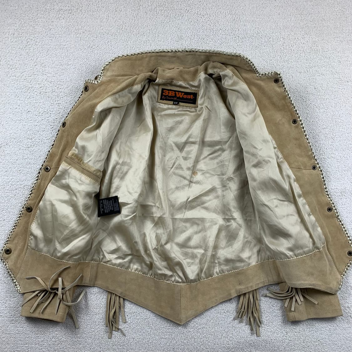 3B West by Tansmith 빈티지 스웨이드 웨스턴 프린지 자켓 상품이미지7