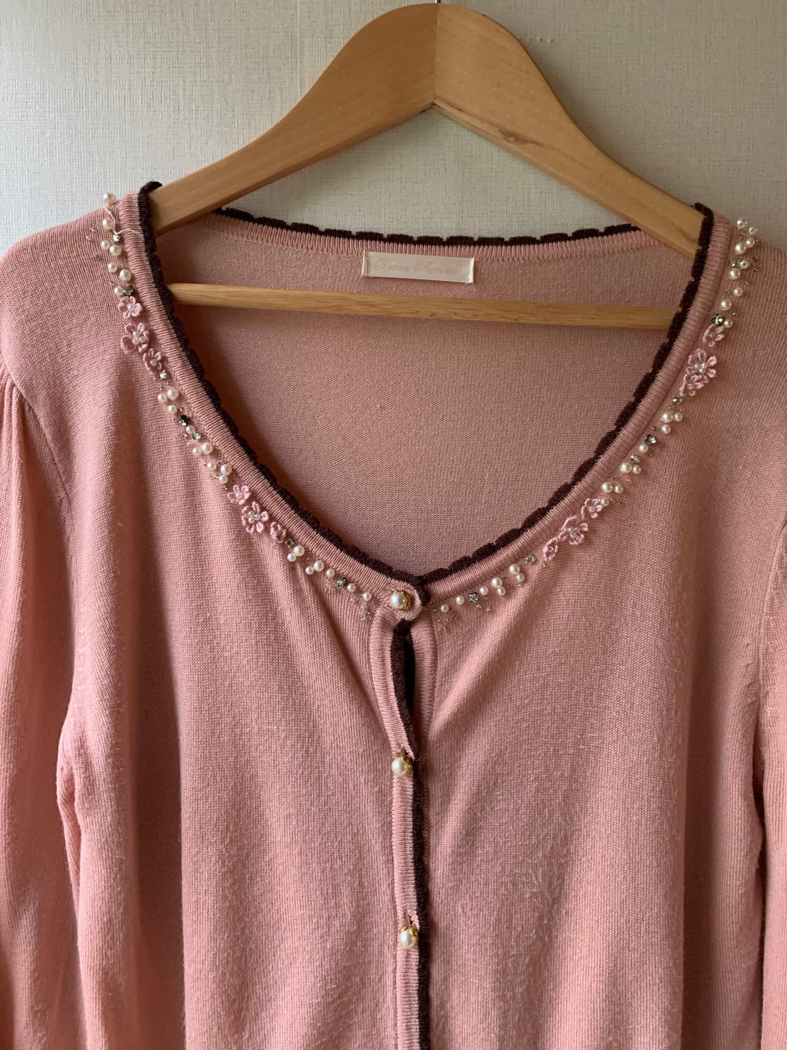 indipink petit flower pearl cardigan 상품이미지2