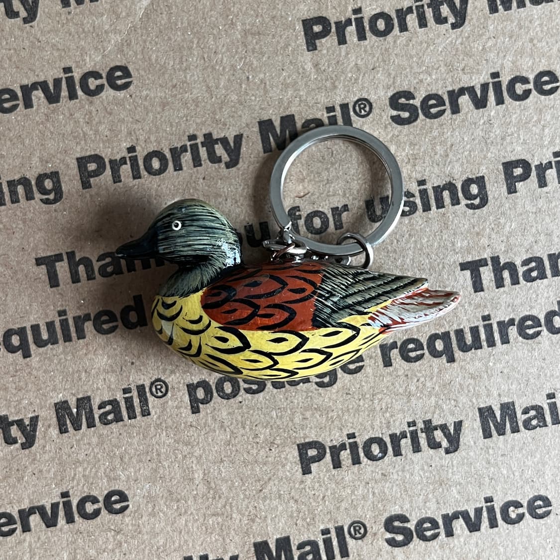 90s vtg Duck Decoy Keyring 상품이미지2