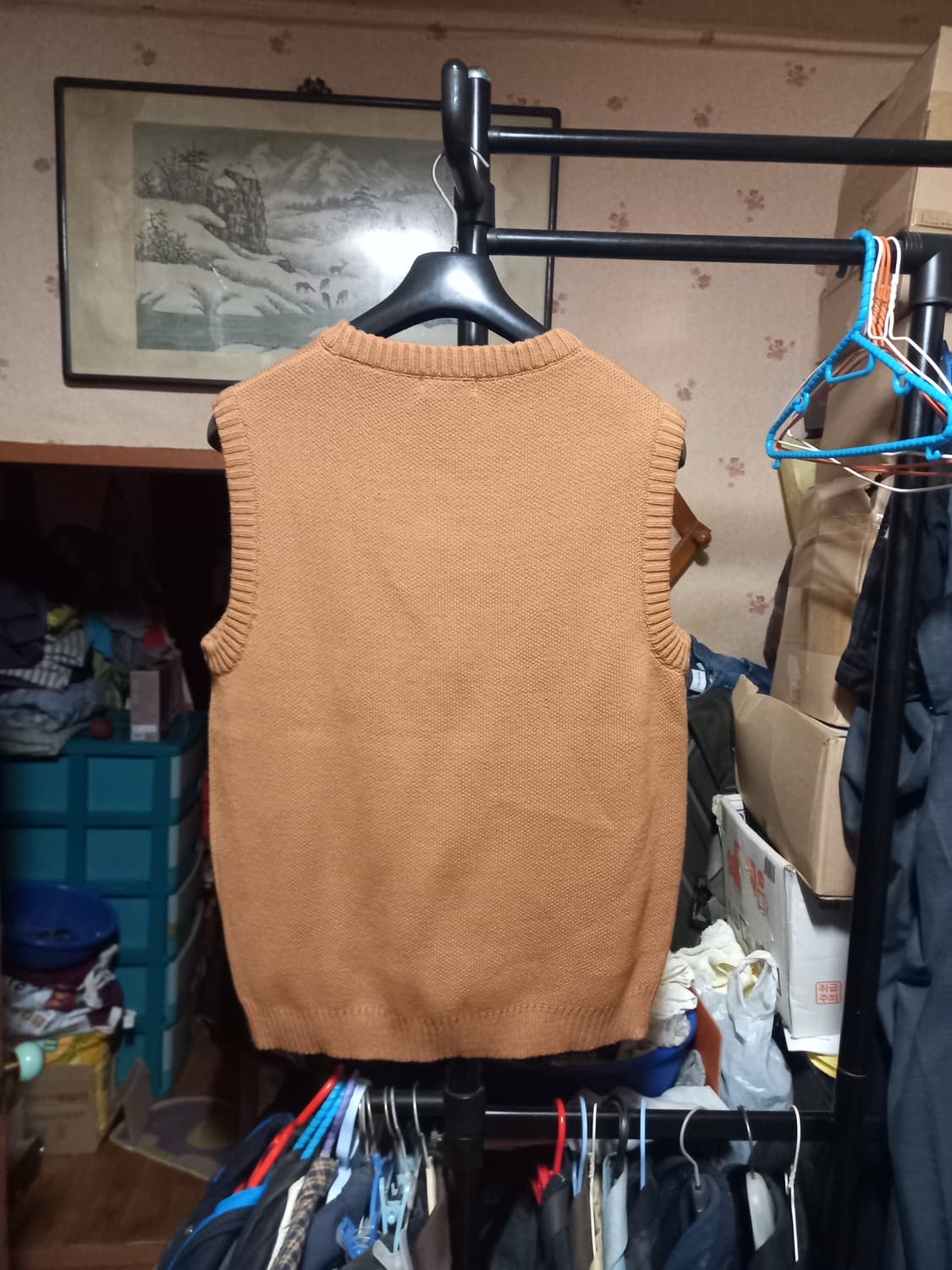 [바스틱](새제품)자카드 니트베스트 M사이즈 상품이미지2