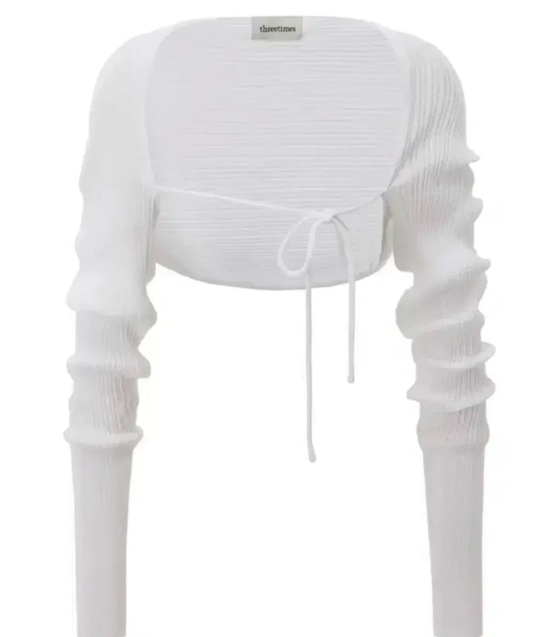 쓰리타임즈 릿 볼레로 화이트 상품이미지1