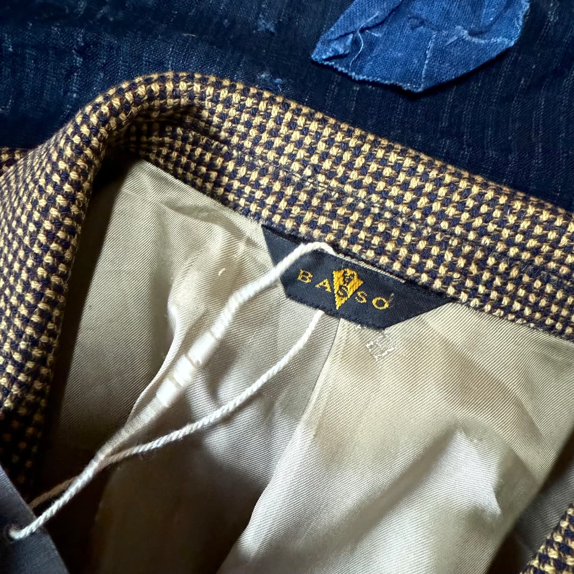 Basso 울 체크 자켓 상품이미지4