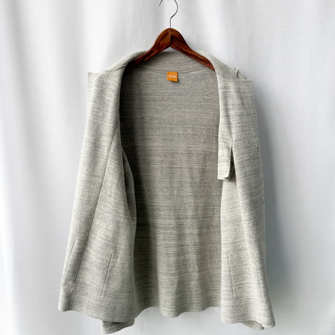 휴고 보스 오렌지 코튼 니트 자켓 가디건 그레이 XL 상품이미지7