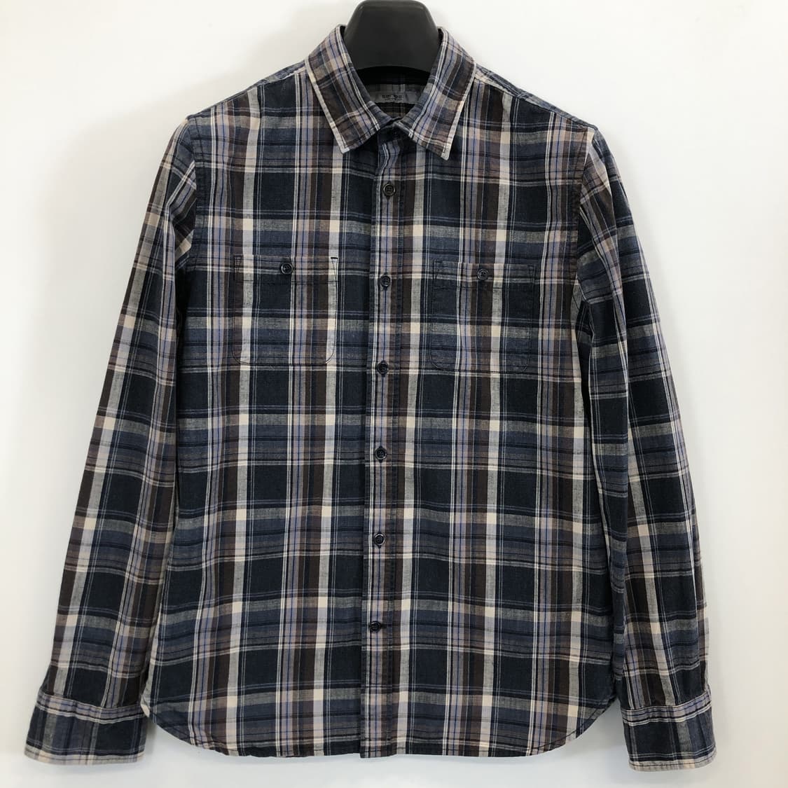 시리즈 워시드 가먼트다잉 체크셔츠 95 사이즈  상품이미지1