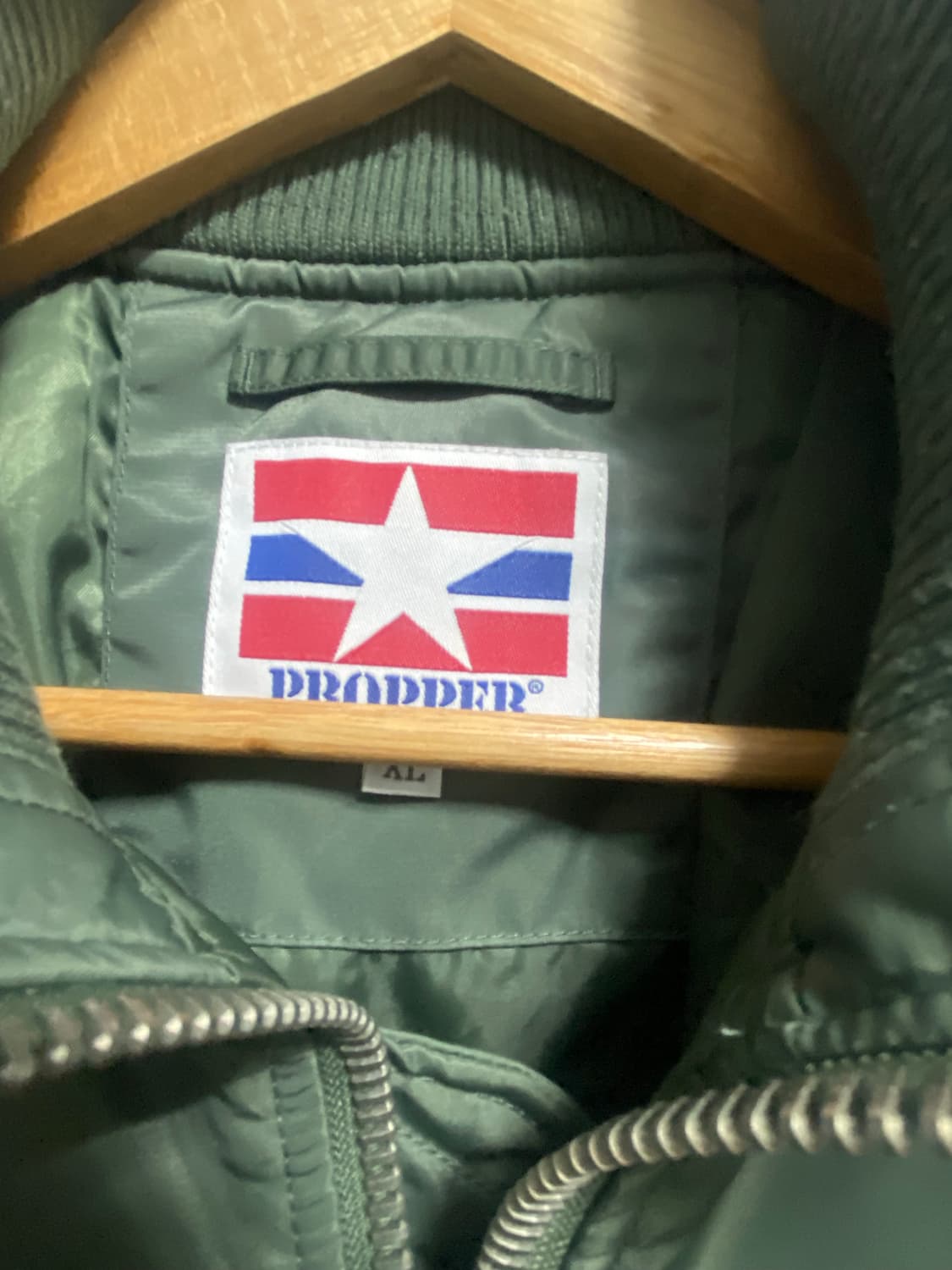 프로퍼 미군 에어포스 항공봄버 MA-1 카키 XL 상품이미지4