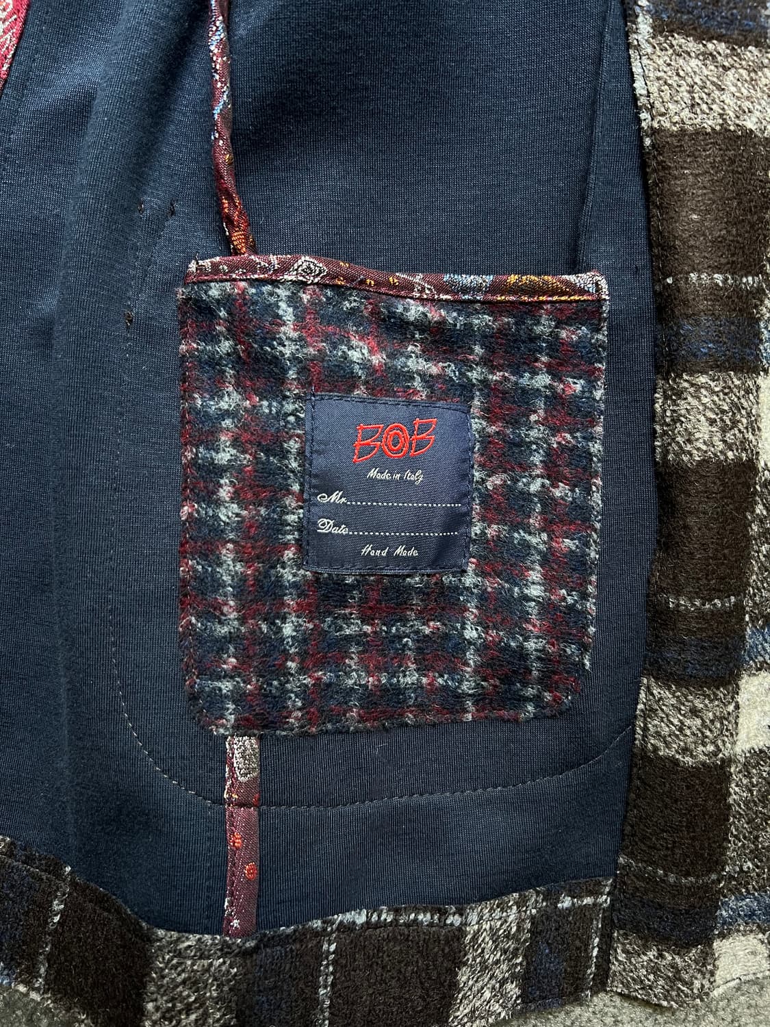 BOB Made in Italy 체크 자켓 XL 상품이미지6