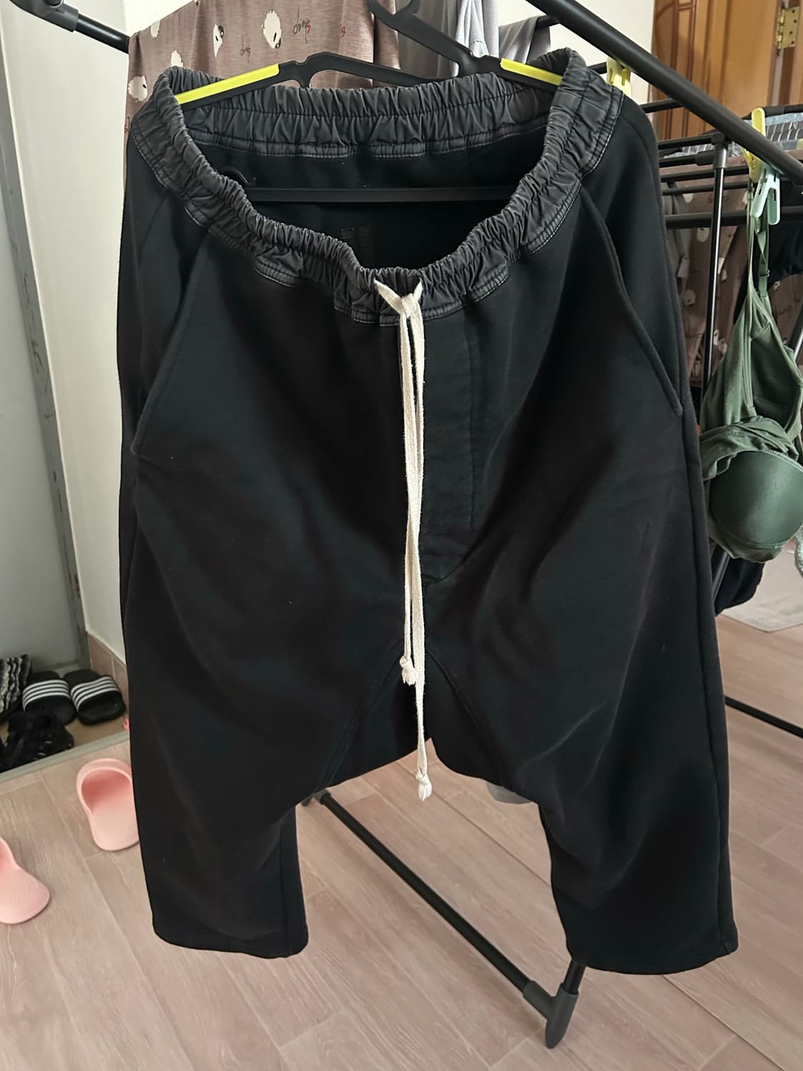 릭오웬스맛 다크쉐도우 배기 팬츠 블랙 L 판매 상품이미지2