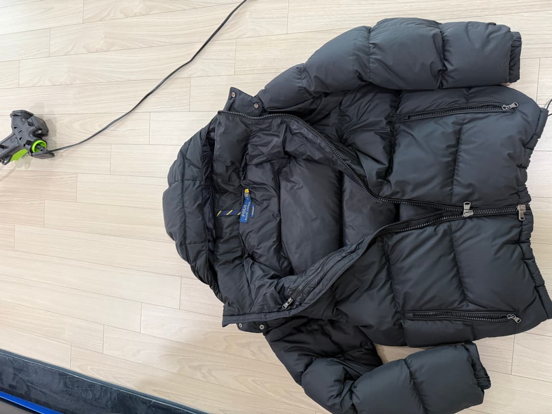 폴로 팔프로렌 패딩 블랙(넘시기면 실물 사진 있어요) 상품이미지7