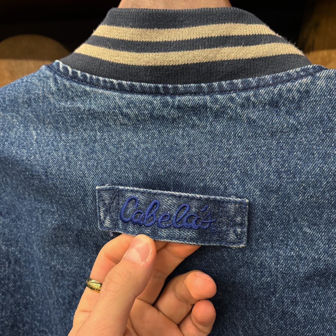 90s Cabla's FFA 빅패치 데님 코튼 바시티 자켓 N525 상품이미지6