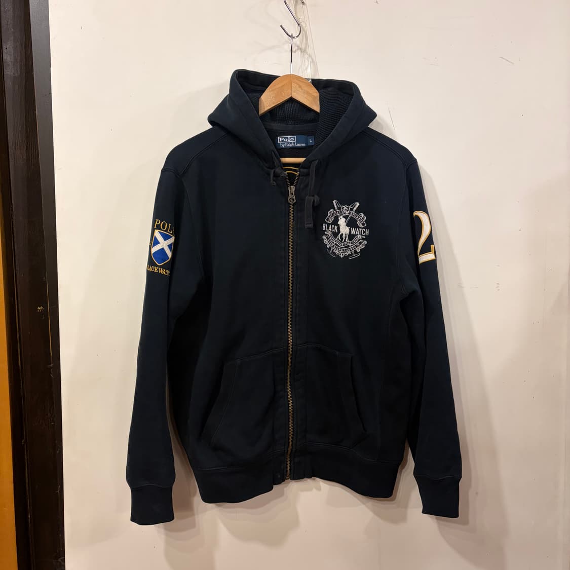 폴로 치프키프 블랙와치 후드집업L 상품이미지1