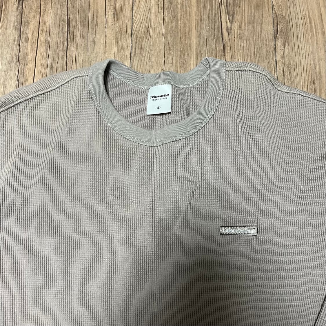 [Thisisneverthat]디스이즈네버댓 와플베이지 티 상품이미지3