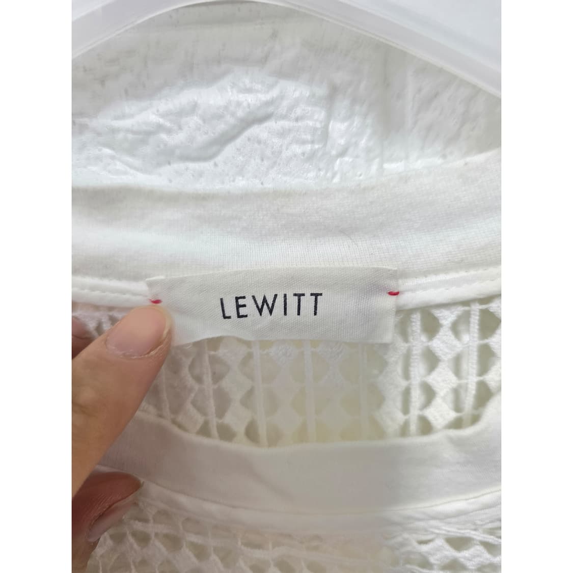 르윗 LEWITT 화이트 레이스 원피스 FREE 상품이미지2