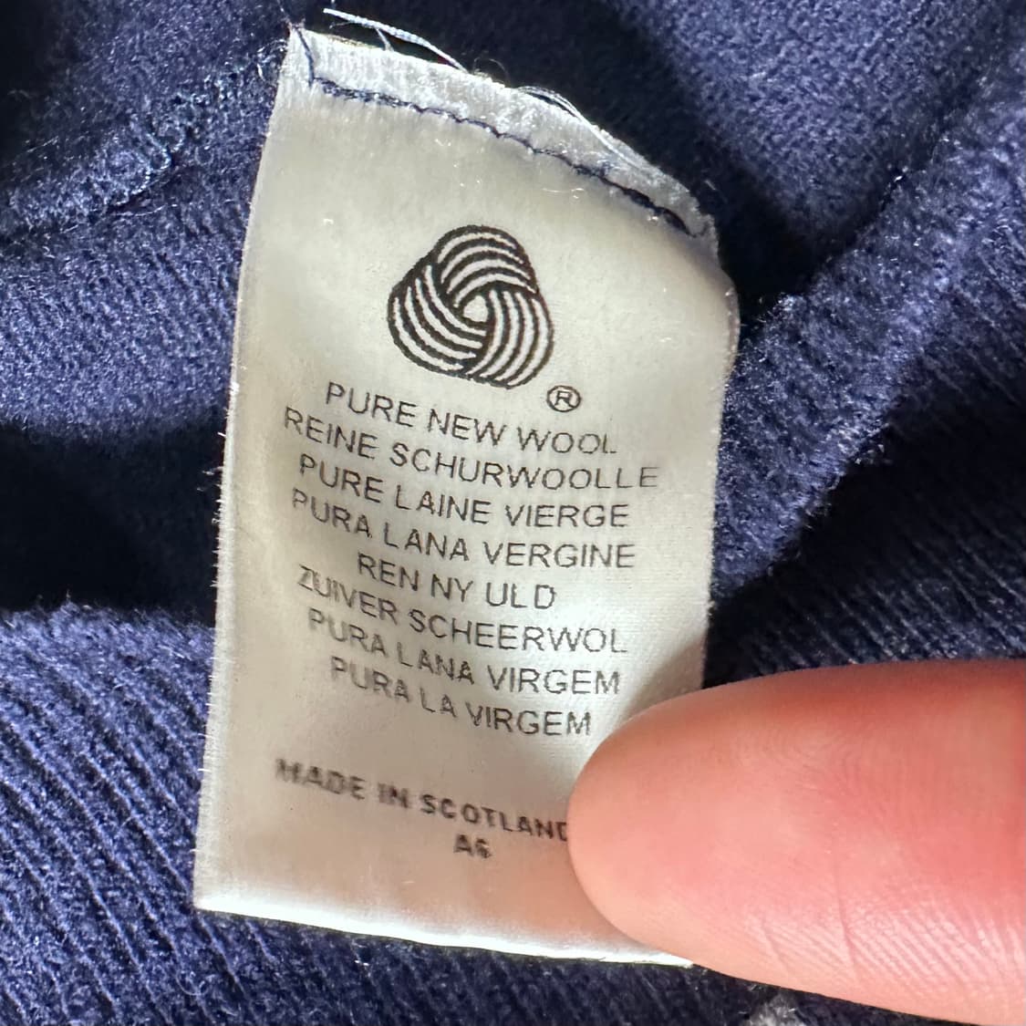 버버리 아가일패턴 울 반팔니트   상품이미지6