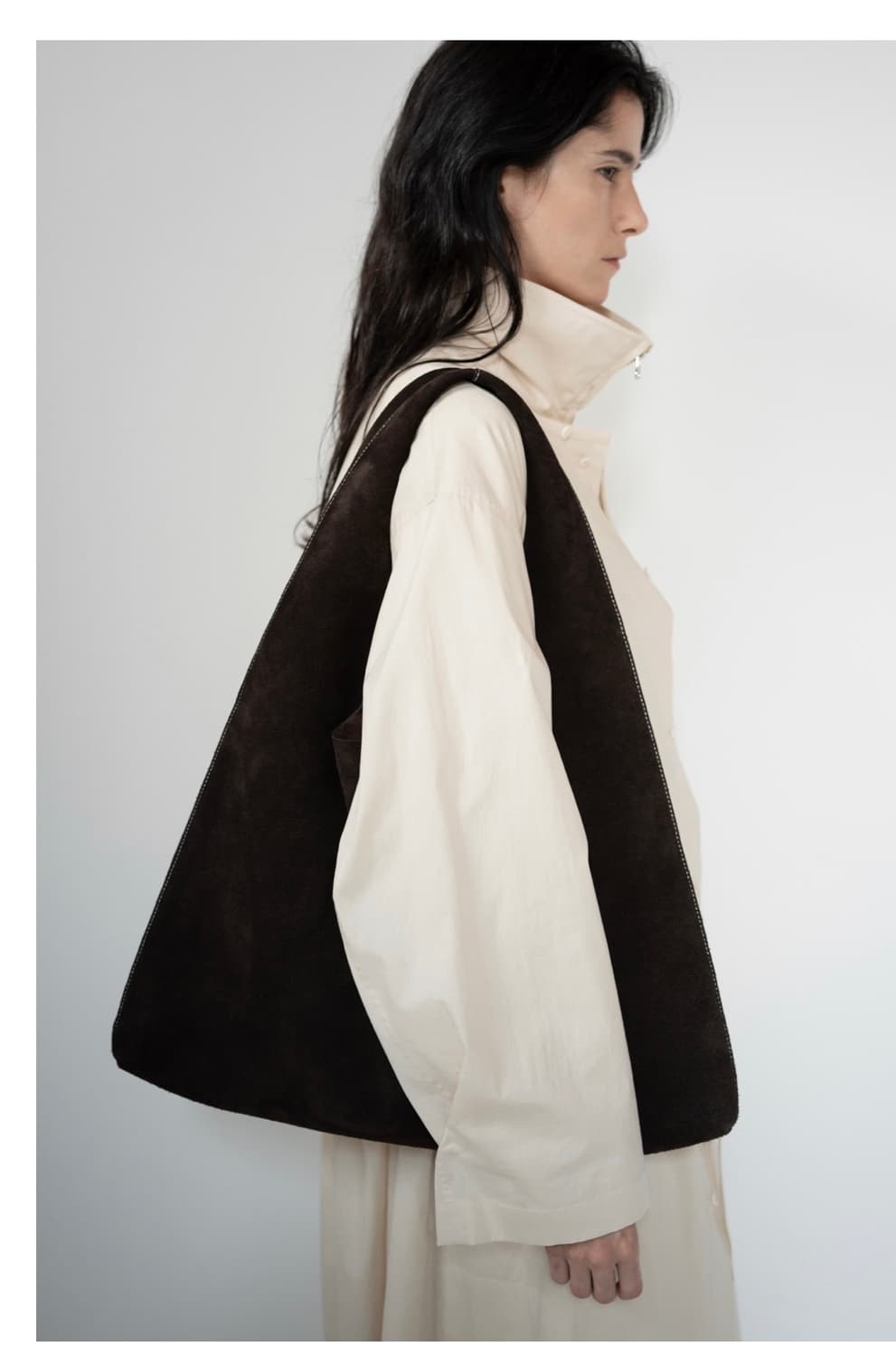 RRACE 리얼가죽 스웨이드뱃 스웨이드가방 새것 - 르셉템버 더로우 상품이미지3