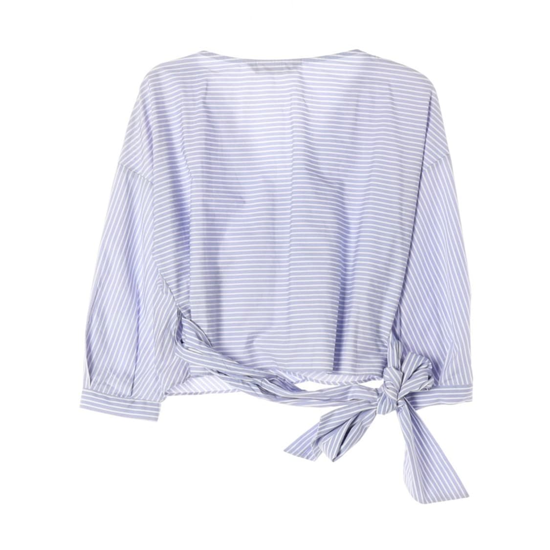 ZARA 스트라이프 랩 셔츠 블라우스 L 상품이미지2