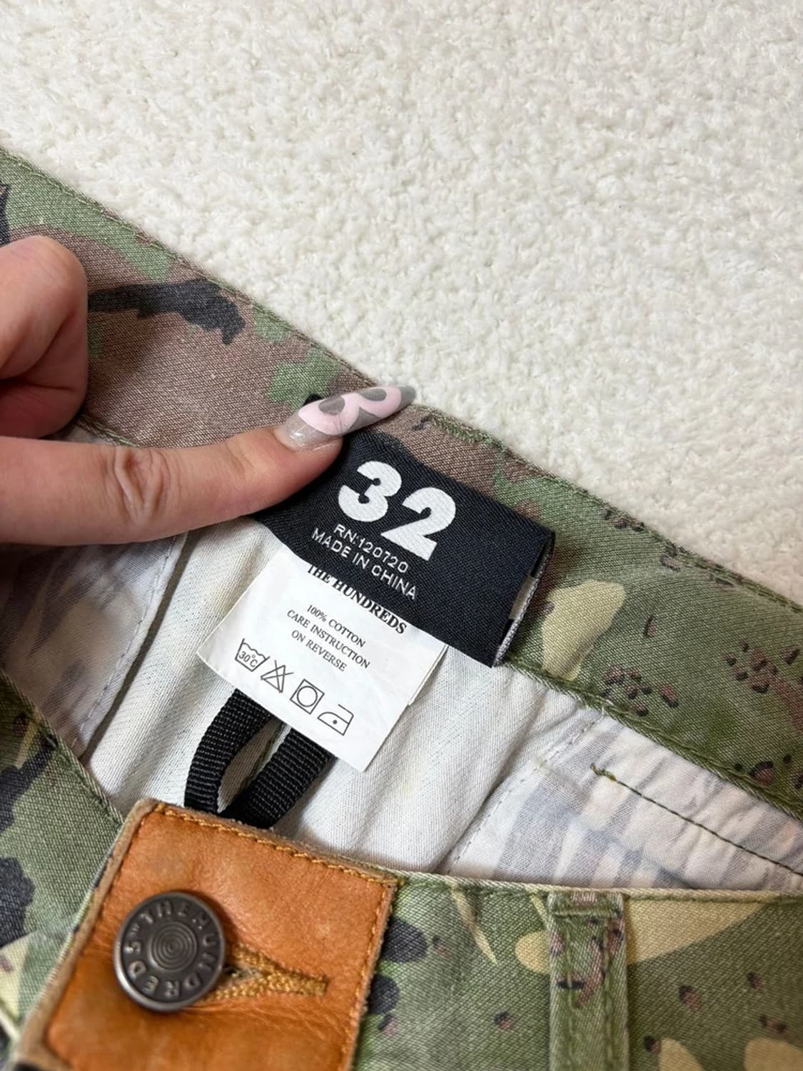 더 헌드레드 The Hundreds 스트레이트 카모 코튼팬츠 PN6603 상품이미지7