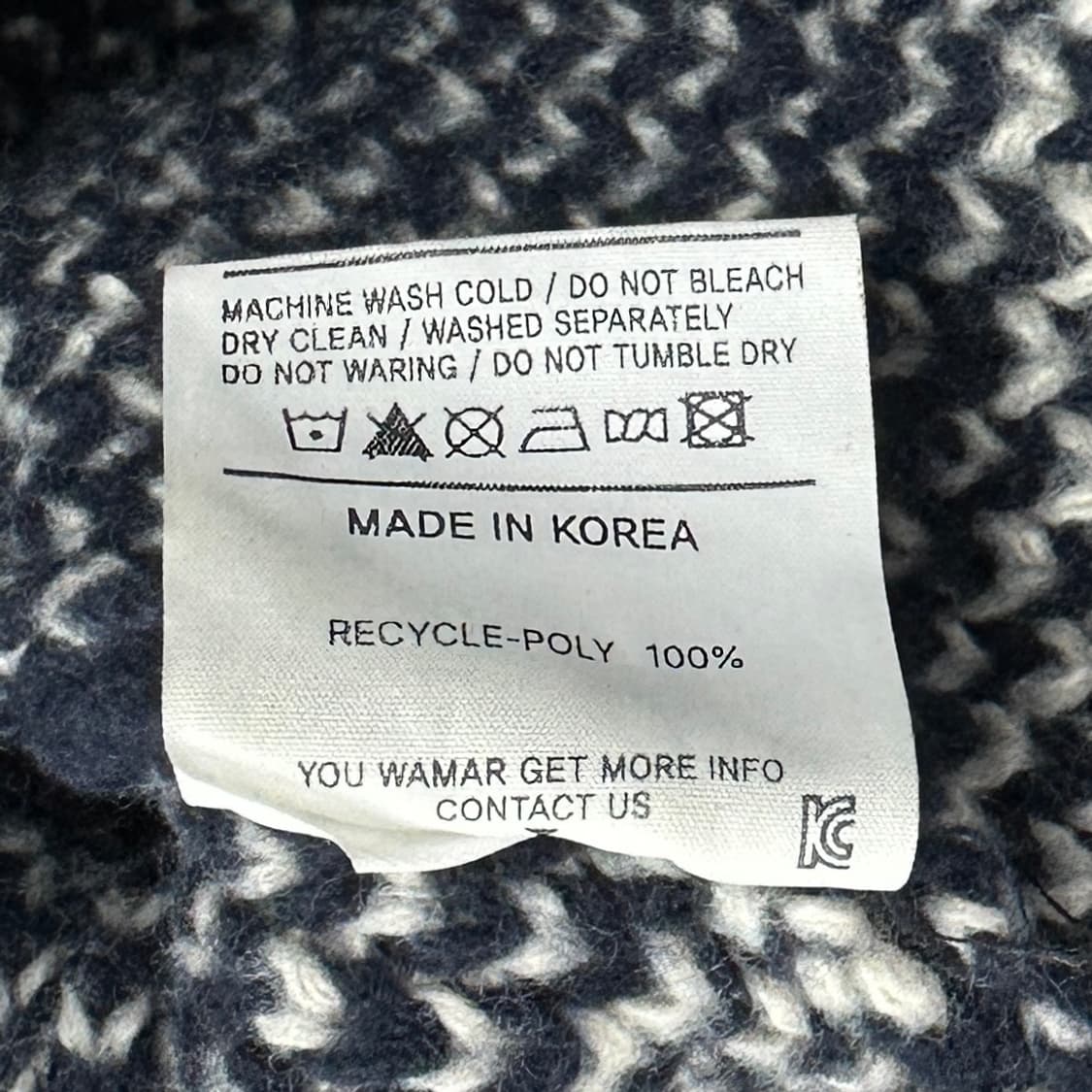 페이크 캠퍼 노르딕 니트 집업 상품이미지5