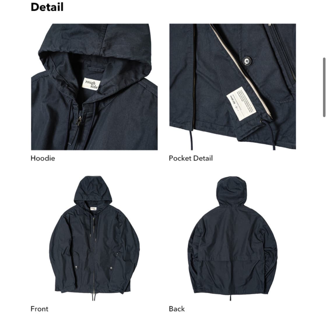 러프사이드 힐 파카 네이비 1 사이즈 상품이미지2