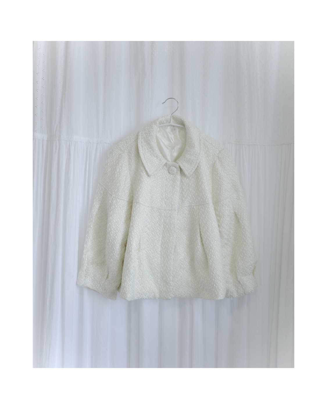 Ivory pintuck coat 상품이미지3