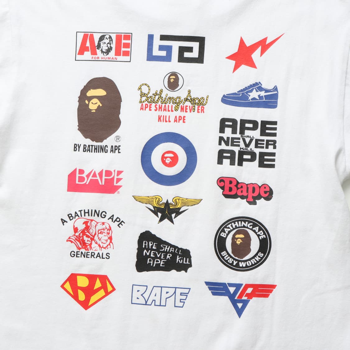 A BATHING APE Multi Logo Tee 상품이미지7