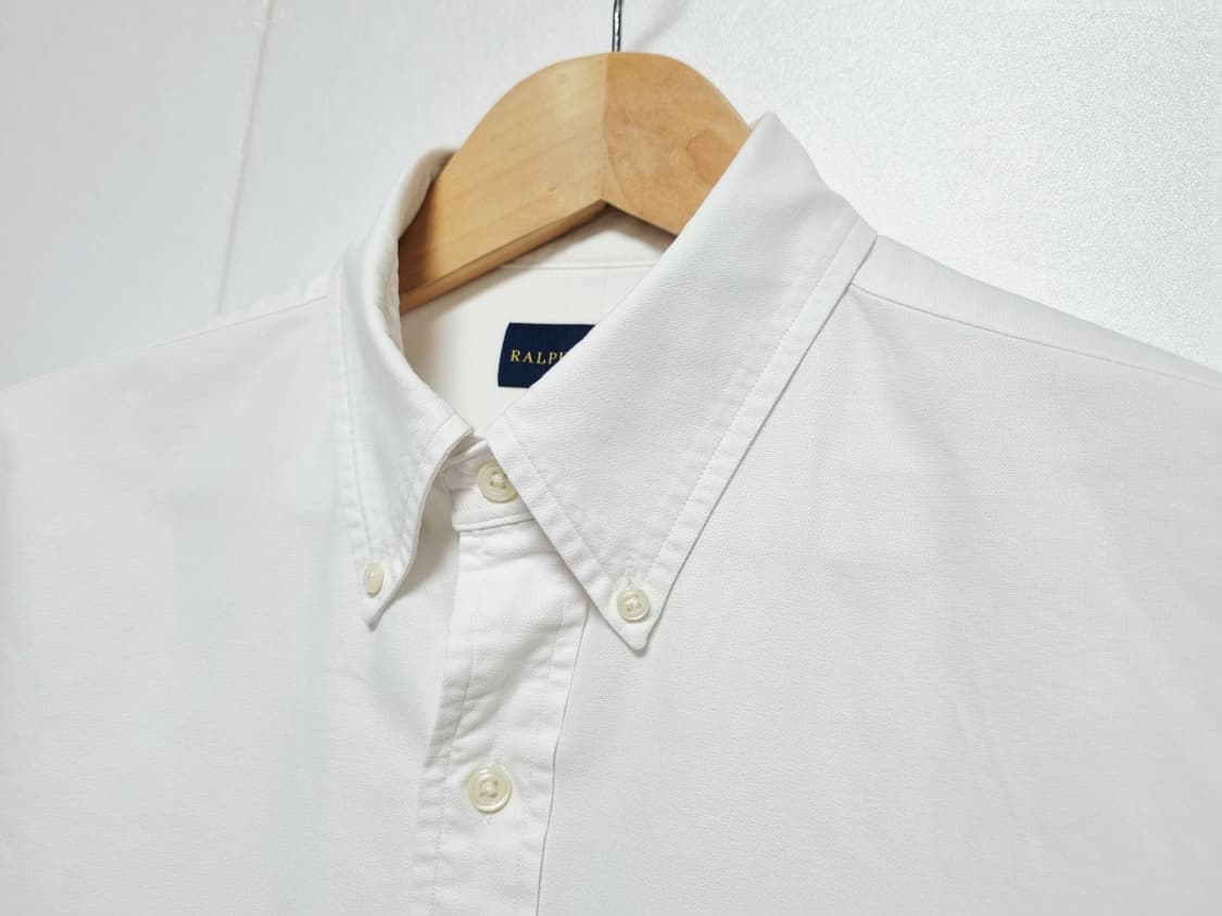 남성 폴로 화이트 흰색 옥스퍼드 긴팔 남방 셔츠 옥스포드 상품이미지8