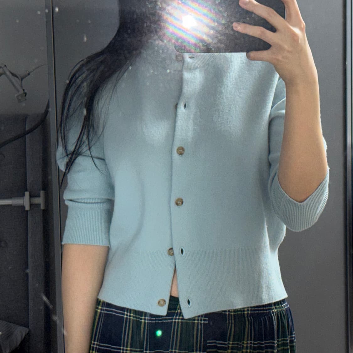 소라색 가디건 상품이미지1