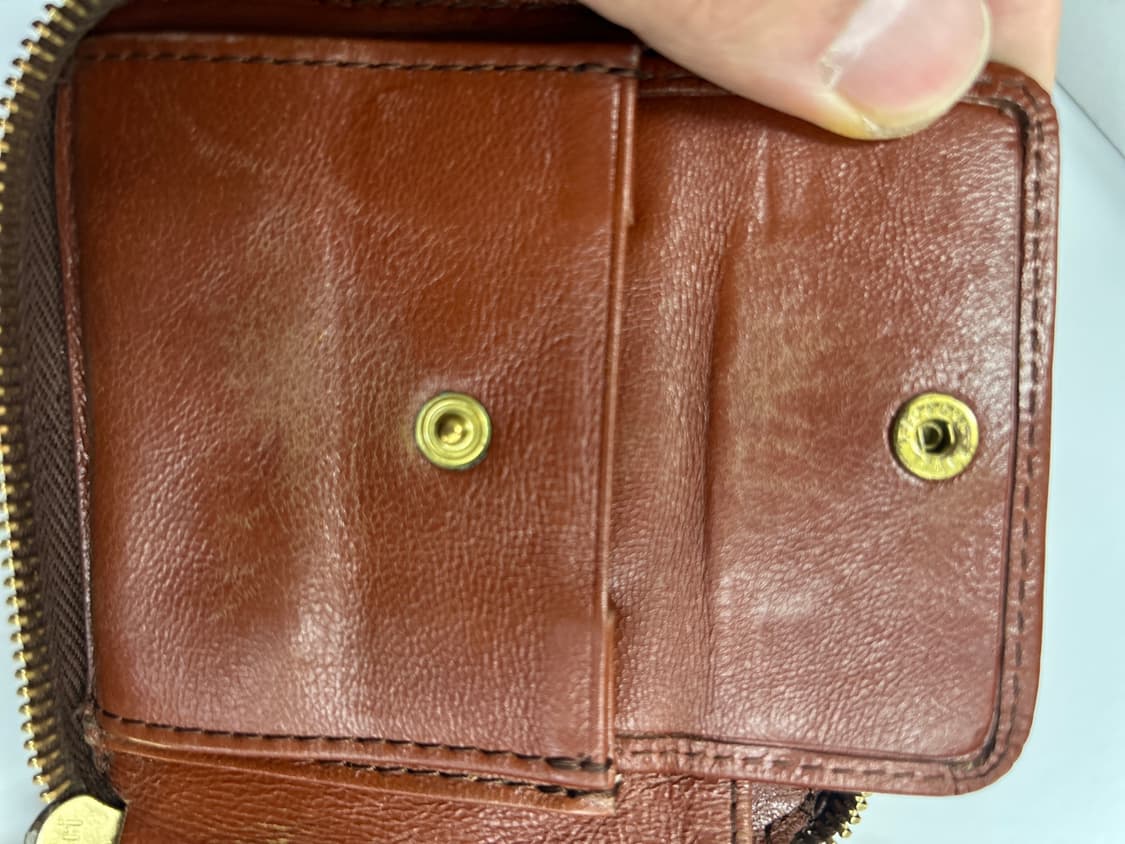 VISVIM 비즈빔 버건디브라운 바이폴드 소가죽 지갑 상품이미지8