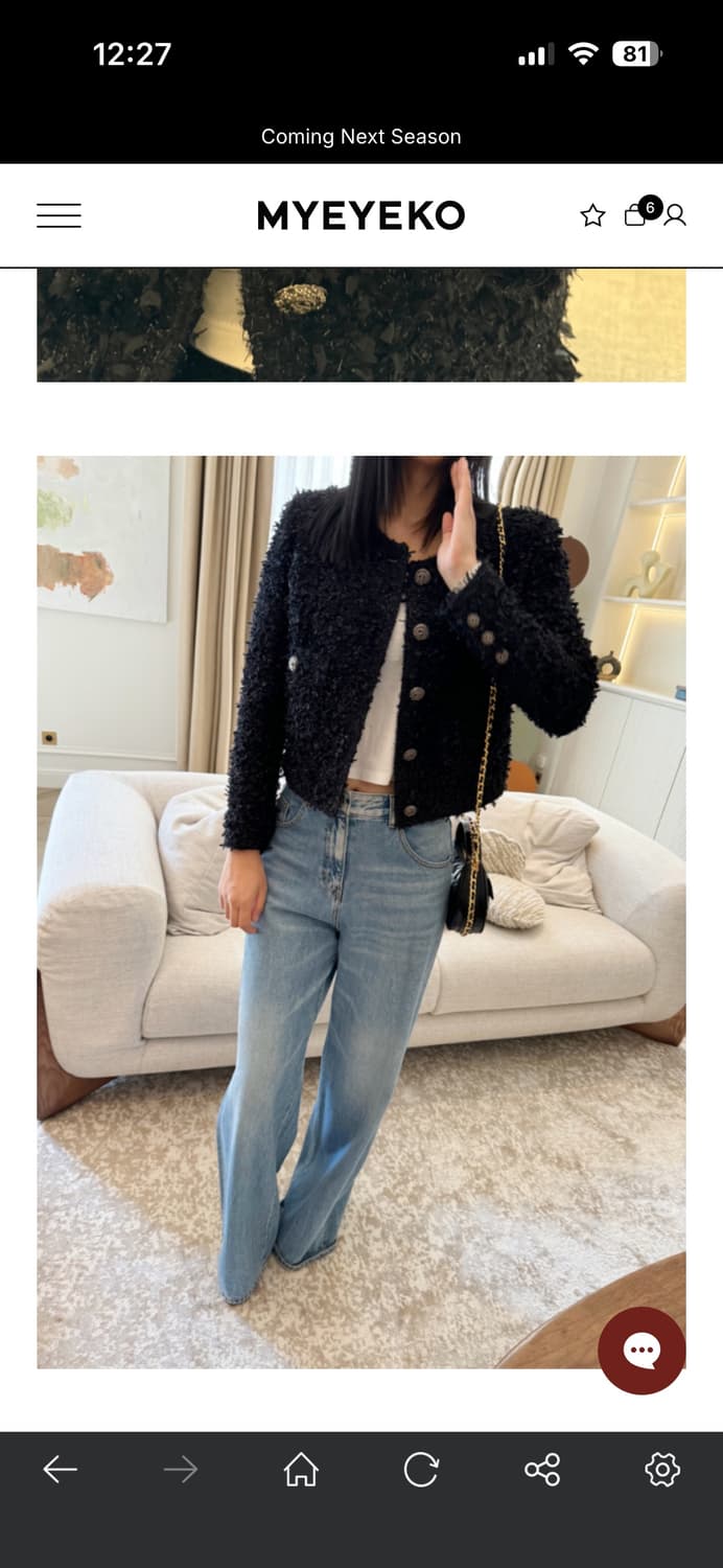 마이아이코 느와르 꾸띄르 트위드 자켓 스커트 셋업(세트) 상품이미지9