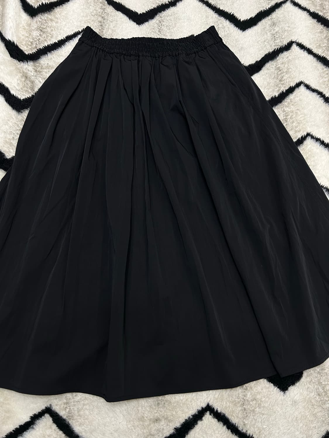 [XS]ZARA 플리츠 스커트/블랙 상품이미지1