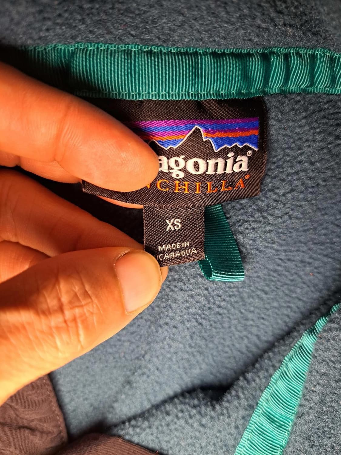 15FW 파타고니아 신칠라 스냅-T 블루/머스타드 상품이미지4