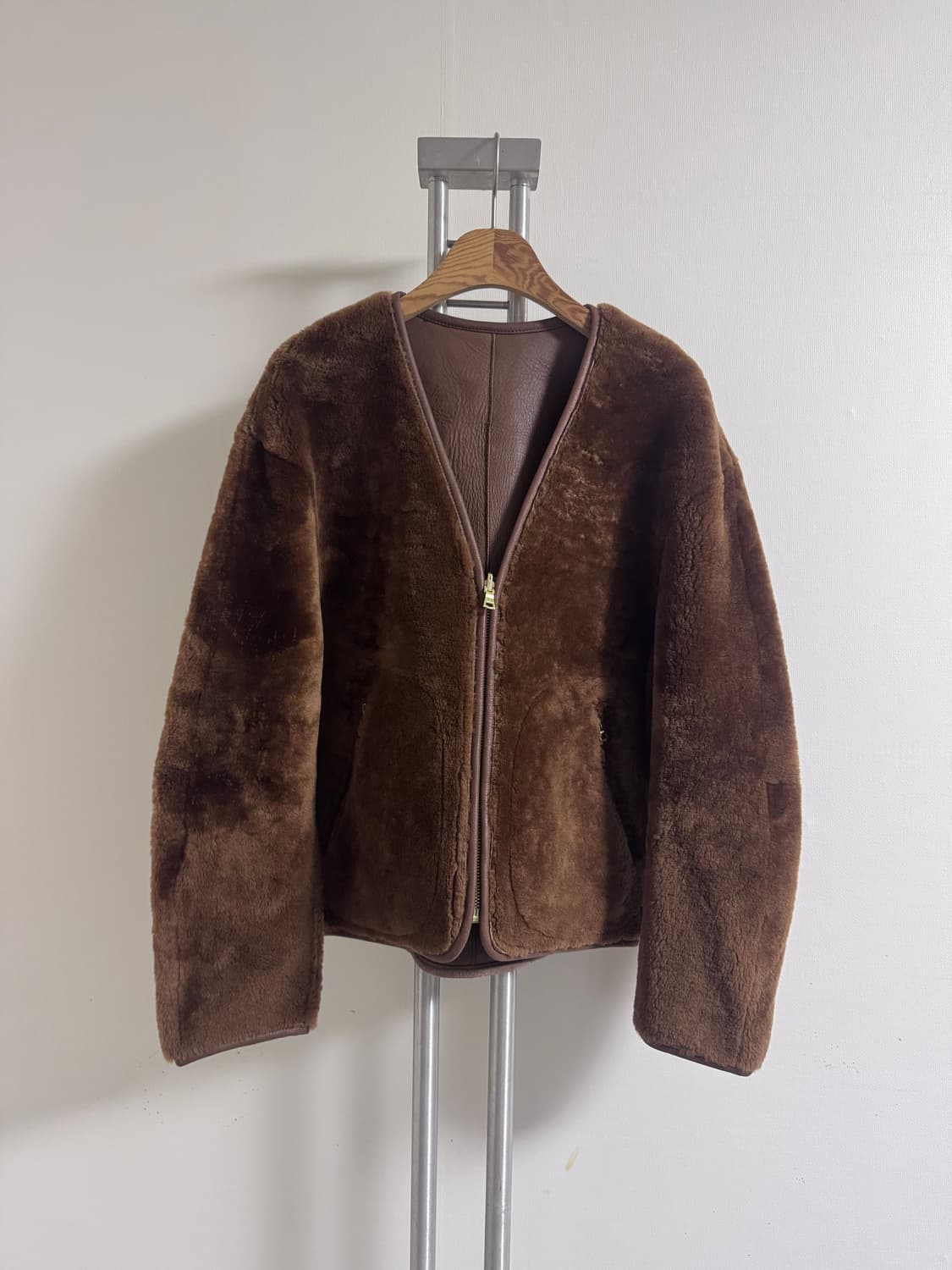 스티븐알란 여성 양털 양면 무스탕 S 상품이미지1