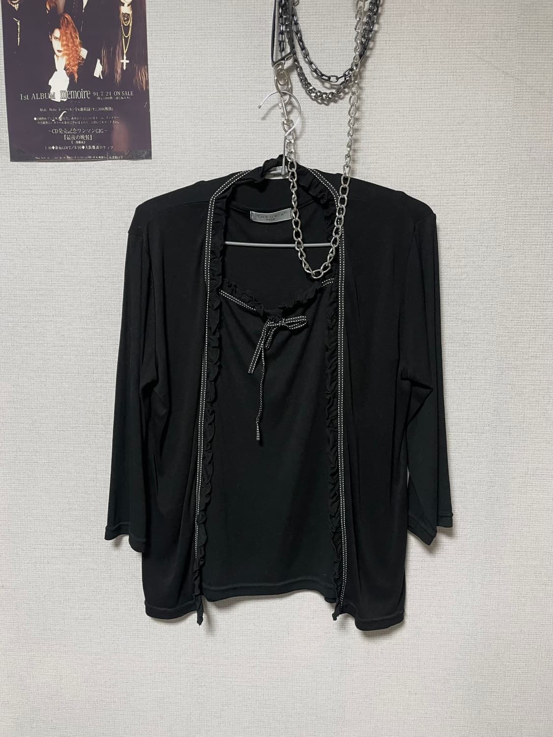 Jpn gothic top 가디건 셋업 고스페어리로걀오네갸루스즈코니혼진 상품이미지8