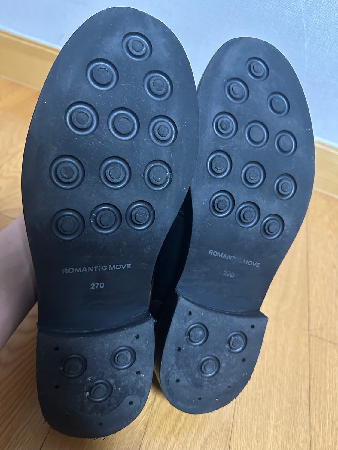 로맨틱무브,뉴 러그 로퍼(홀스 레더 블랙) 상품이미지5