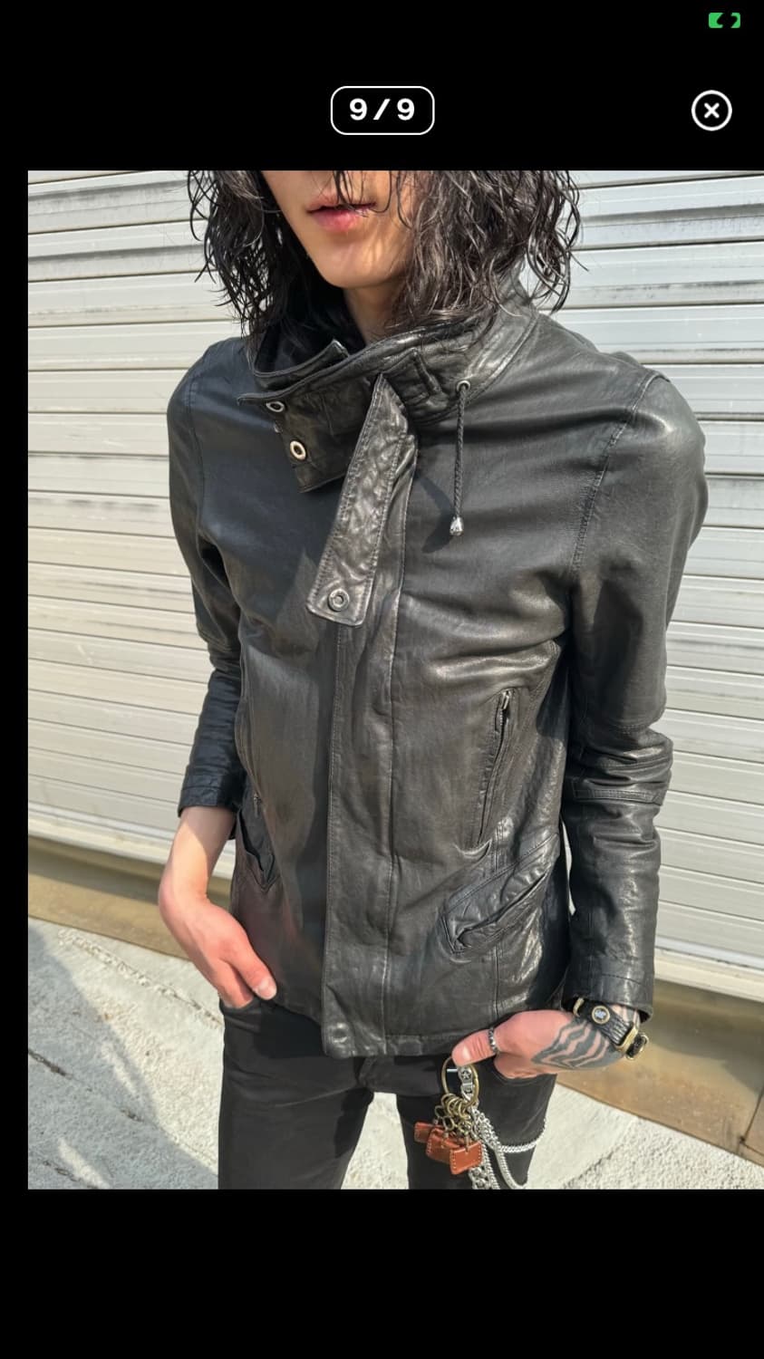 하이넥 가죽자켓 상품이미지8