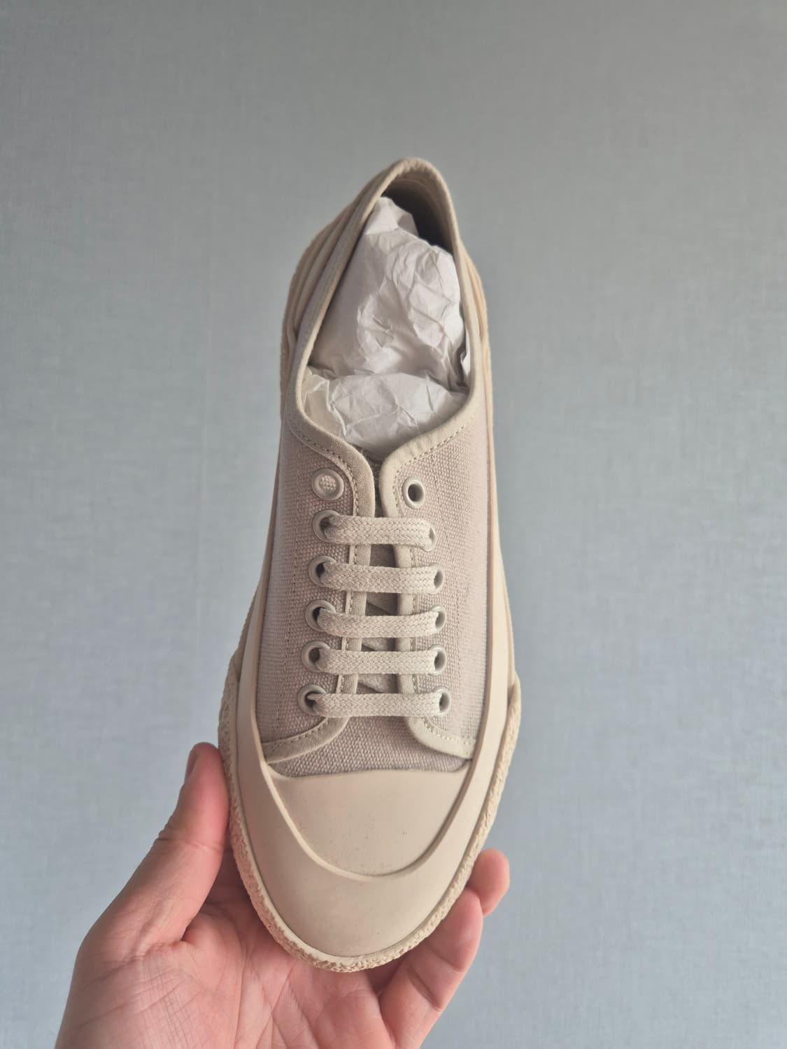 [새상품/37] 스튜디오니콜슨 샤프 캔버스 슈즈 도브 상품이미지2