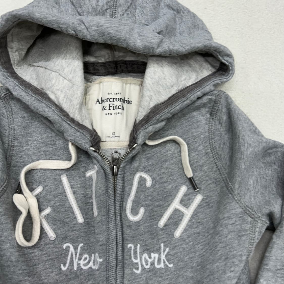 Abercrombie gray hood zip-up 상품이미지6
