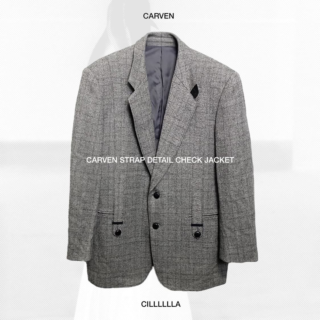 [100] CARVEN 까르벵 스트랩 디테일 자켓 상품이미지1