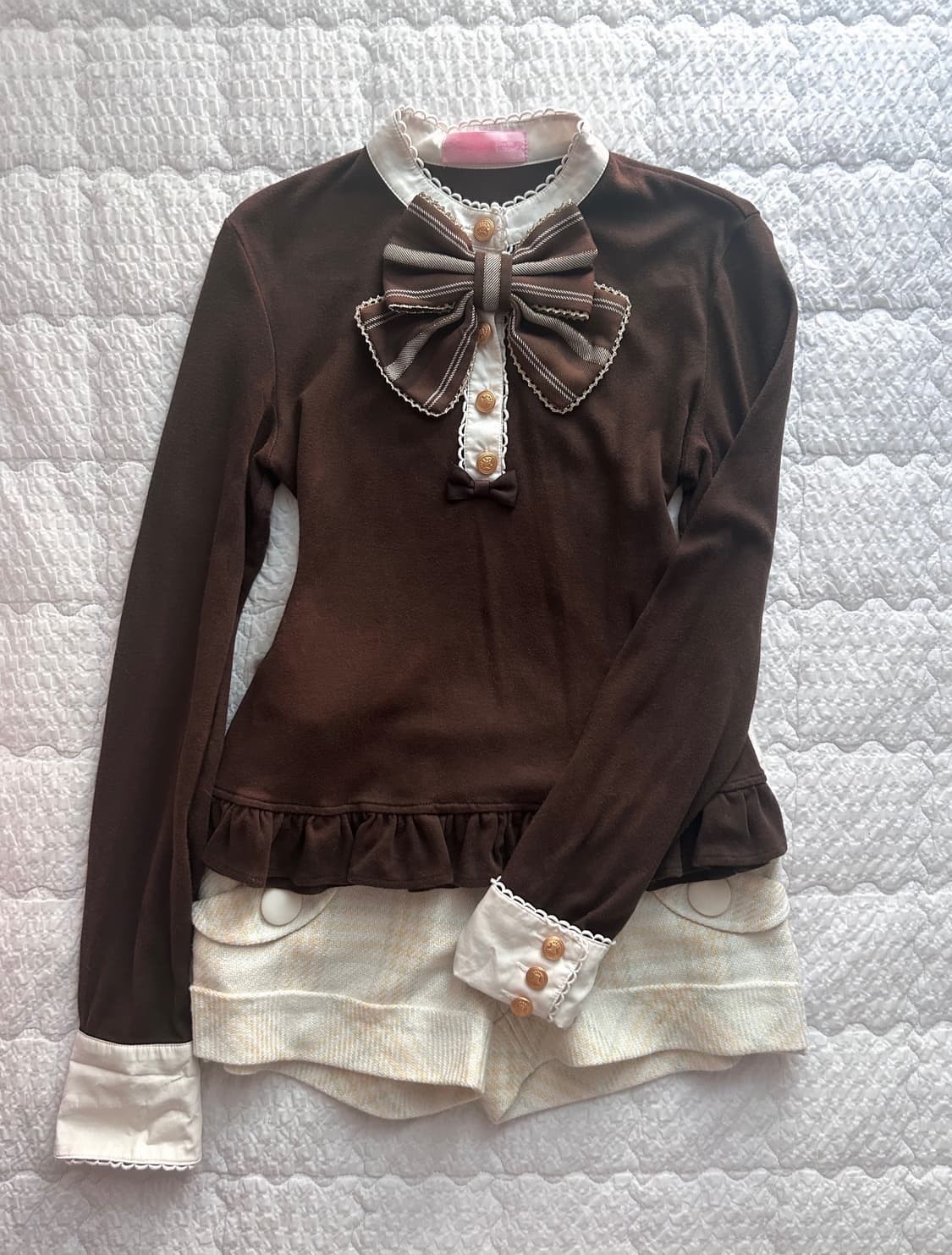 angelic pretty 엔젤릭프리티 리본 갸루탑 라떼갸루 히메갸루 상품이미지1