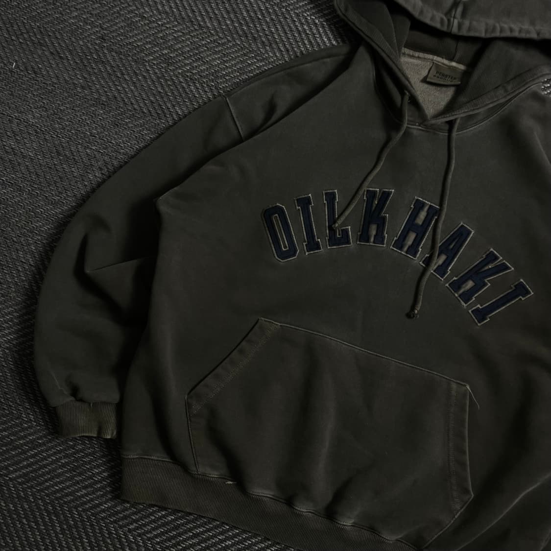 퍼스텝 피그먼트 오일 카키 후드 티셔츠 y 4197 상품이미지3