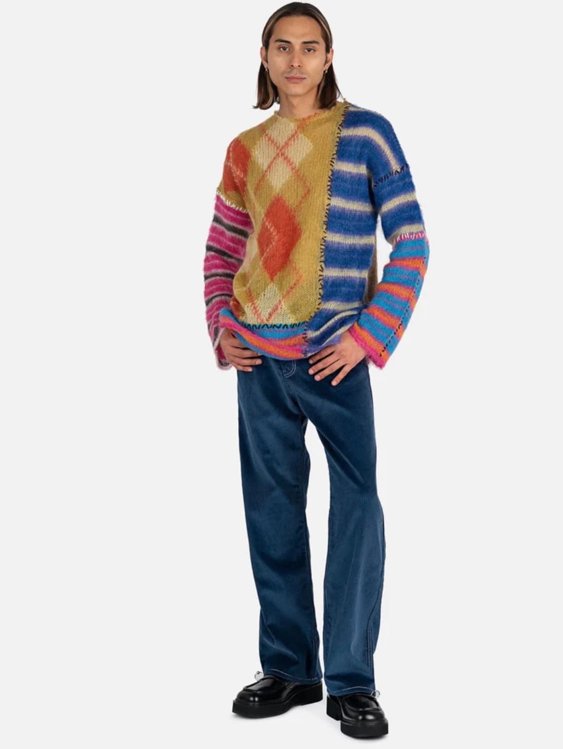 마르니(MARNI) 코듀로이 팬츠(블루, 46) 상품이미지3