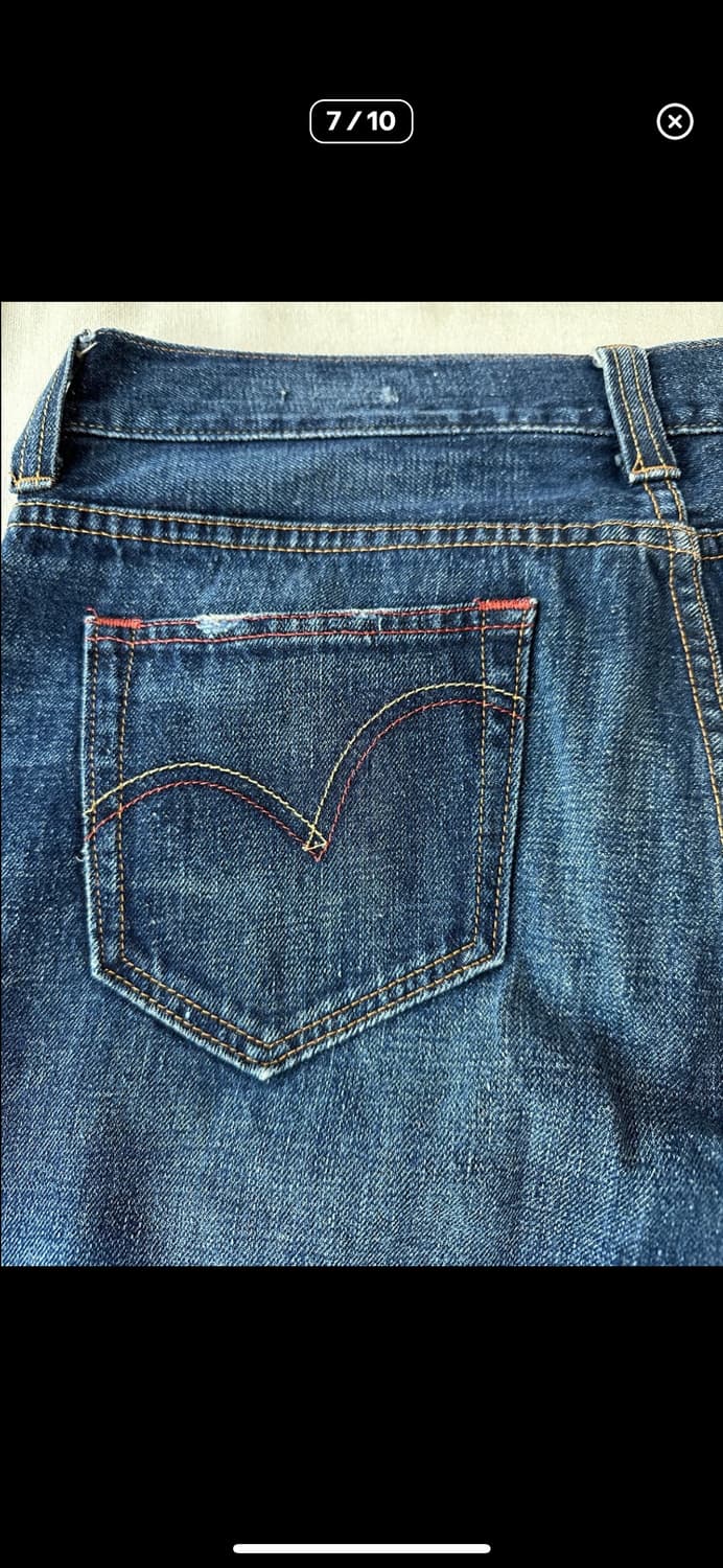 리바이스 프리미엄 그린탭 워싱진 34X33 상품이미지7