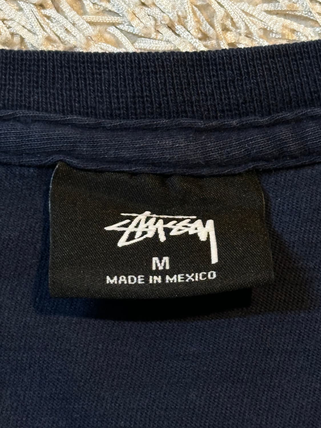 스투시 STUSSY 스펠아웃 반팔 티셔츠 네이비 상품이미지6