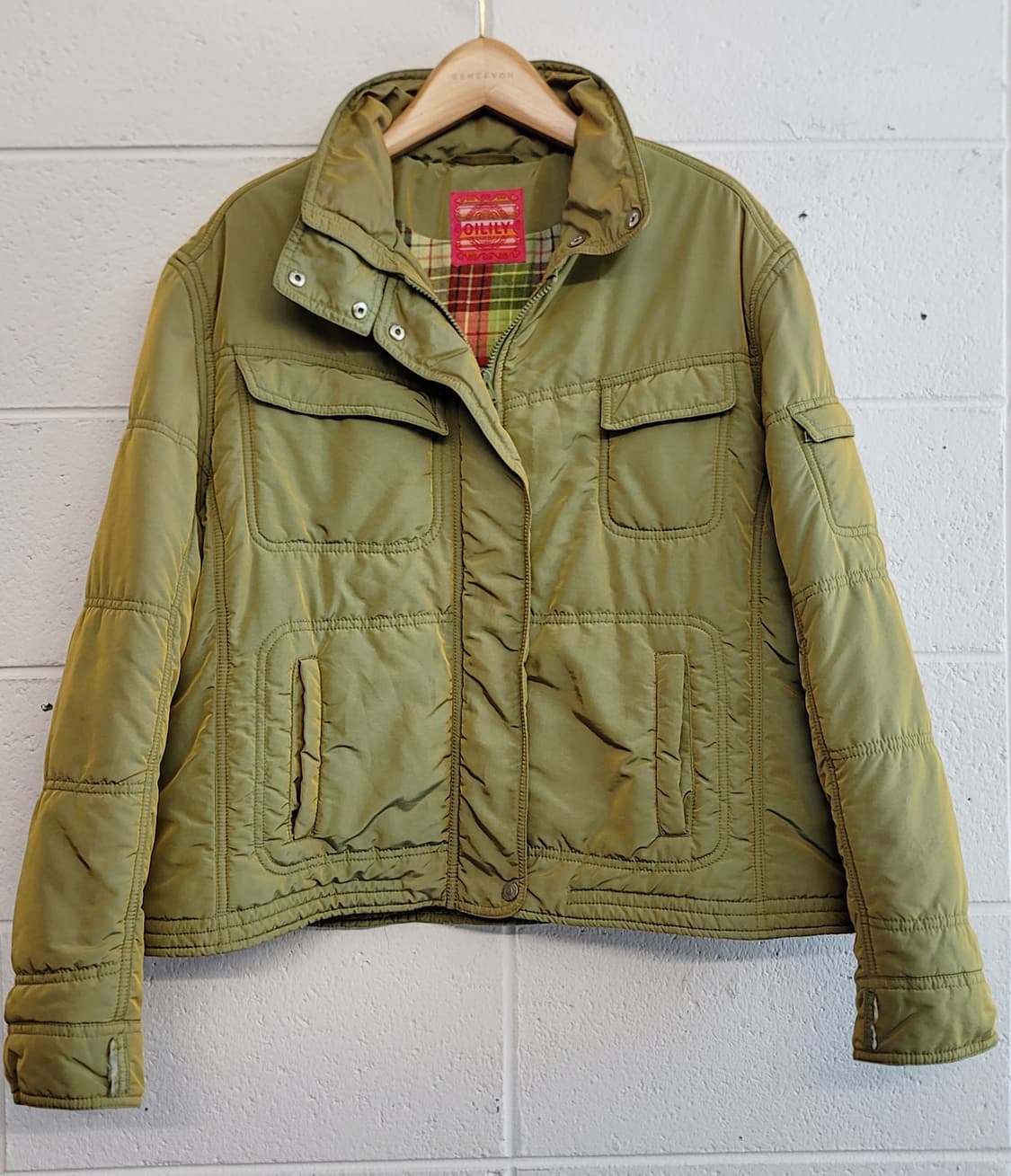 오일릴리(OILILY, 여성용) 경량패딩 크롭 라이더자켓(점퍼) 판매 상품이미지2