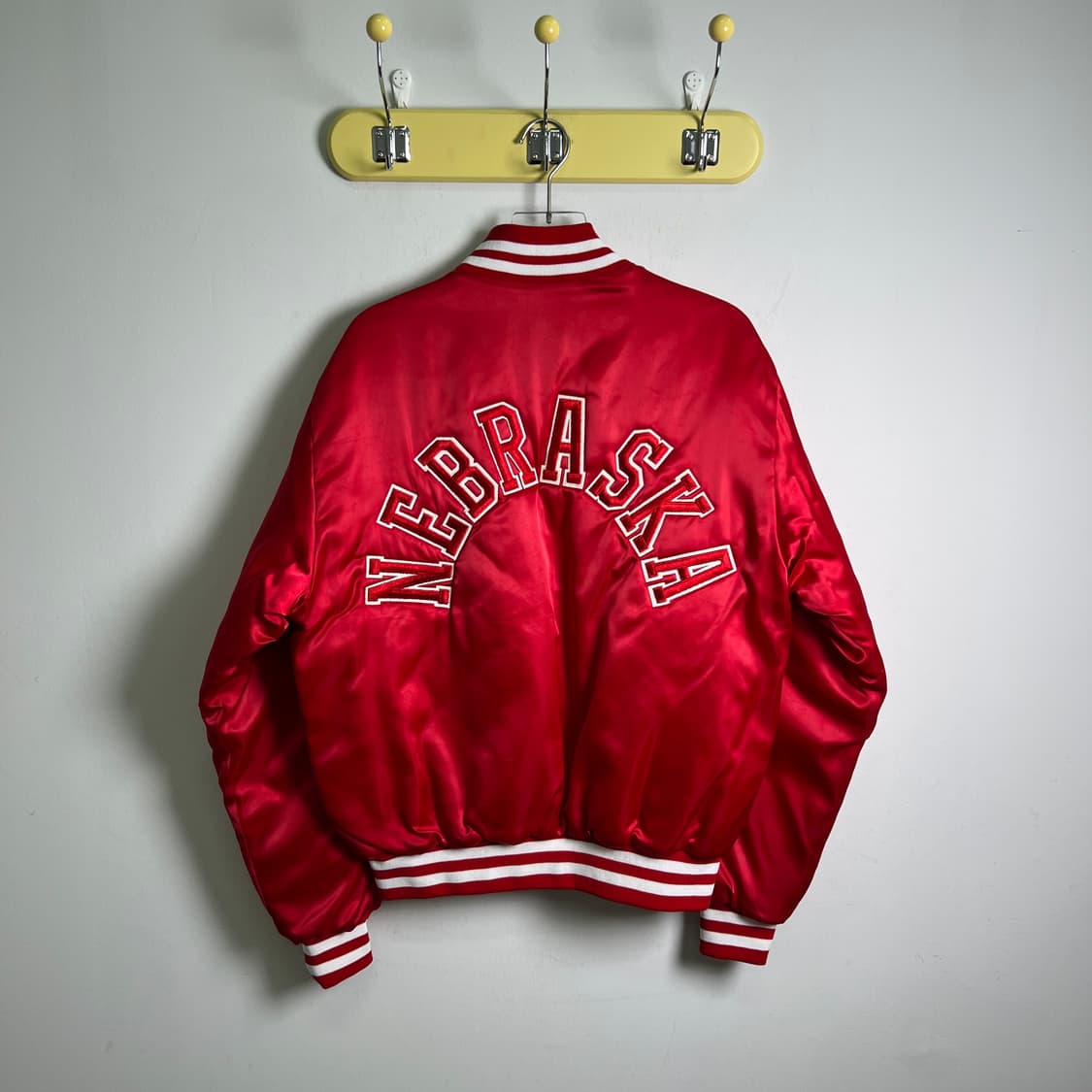 80's 빈티지 스윙스터 사틴 바시티 자켓 M 상품이미지2